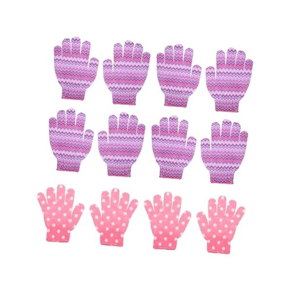 FRCOLOR 12 Pièces Gants De Bain À Cinq Doigts Nettoyant Pour Le Corps Propre Épurateur Pour Le Corps Accessoires Pour Le Visa