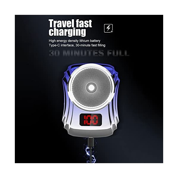 Nemeaii Rasoir éLectrique USB Rechargeable Affichage NuméRique Rasoir Mini Portable Multifonctionnel Voyage Rasoirs pour ÉTan