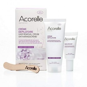 Acorelle Epilation Crème Dépilatoire Visage et Zones Sensibles 75ml