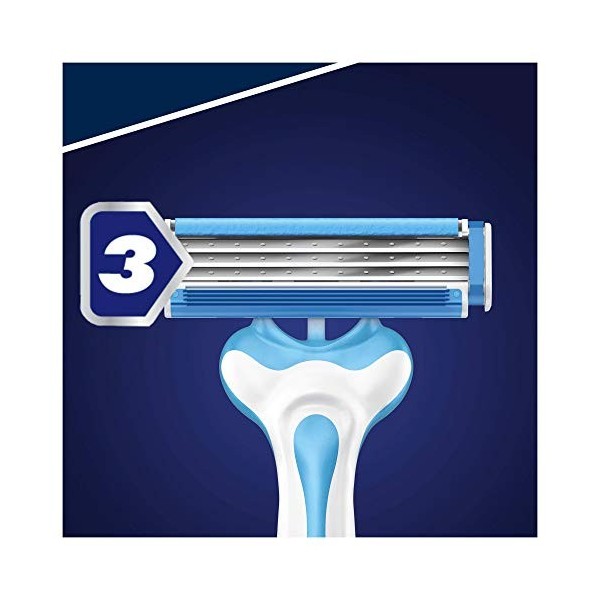 Gillette Sensor3 Cool Rasoirs Jetables Homme, Pack de 6 Rasoirs [OFFICIEL]