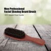 Barbé brosse poils en bois rouge moustache rasage nettoyage barber salon appliance outil barbe styling cheveux peigne aide ad