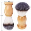 Coolty 4pcs Brosse de Blaireau Rasage Pinceau Nettoyage pour Homme Barbier Coiffeur/Salon de Coiffure