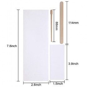 250 Pièces Kit de Bandes de Cire Comprend Bandes de Cire Non Tissées Bandes de Cire pour le Visage et Bâtonnets dApplication