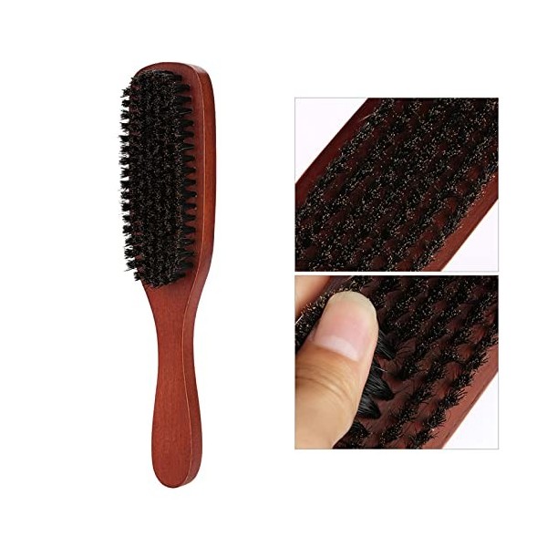 Blaireau de rasage Brosse à cheveux manche en bois coiffure homme barbe beauté outil brosse rasage du visage professionnel po