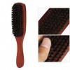 Blaireau de rasage Brosse à cheveux manche en bois coiffure homme barbe beauté outil brosse rasage du visage professionnel po