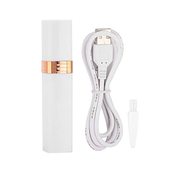 Épilateur pour le visage pour les femmes, épilation électrique indolore, chargement USB, outil dépilation portable pour les 