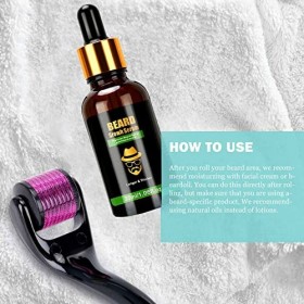 Endim Kit De Croissance Barbe, Sérum Huile Barbe De Croissance Pour Pousse Barbe Accélérateur, Barbe Dermaroller, Beard Growt