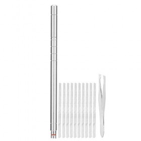 Stylo De Gravure Cheveux, Tondeuse à Barbe en Acier Inoxydable Détachable Coiffure Sourcils Barbes Bricolage Outil Rasoir Min