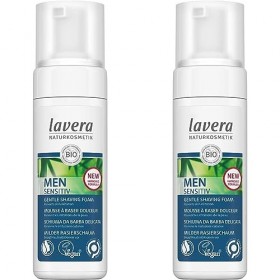 lavera Men sensitiv Mousse à raser Douceur - au bambou bio et à laloe vera bio - prévient les irritations cutanées - pour le