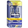 Gillette Blue 3 Hybrid Rasoir Homme + 9 Lames de Recharge Lot de 4 Pack Bande Lubrastrip Comfortfresh, avec Tête Pivotante 