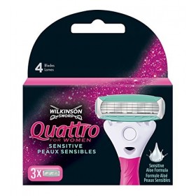 Lames de rasoir Wilkinson Quattro pour Femmes - Pack de 3