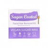 Sugar Coated Hair Removal Wax Kit for Facial Hair, Sugar Wax for Facial Hair Removal with Wax Strips, Eyebrows Upper Lip Hair