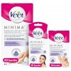 Veet Bandes de Cire Froide Minima - Douceur Longue Durée Jambes & Visage & Aisselles 