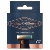 1 King C Gillette Style Master Lame de Recharge Pour Homme,Tondeuse Barbe Homme, Lames 4D, Rapides et Confortables