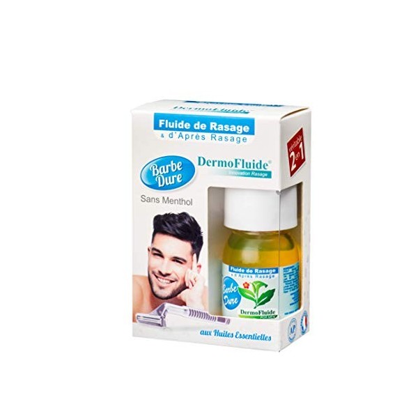 DermoFluide Fluide Barbe Dure sans Menthol Jaune