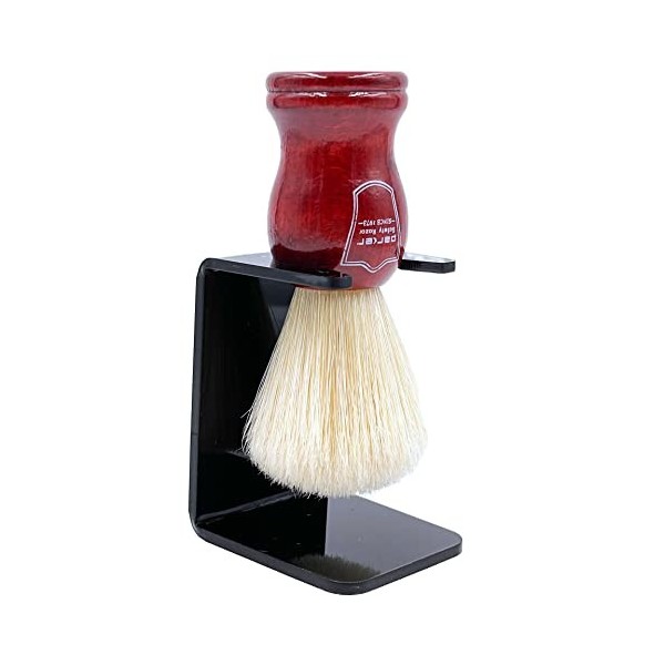 Parker Safety Razor Deluxe 100% sanglier Brosse à raser avec poignée en bois de rose - Brosse Support fourni