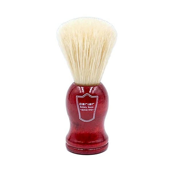 Parker Safety Razor Deluxe 100% sanglier Brosse à raser avec poignée en bois de rose - Brosse Support fourni