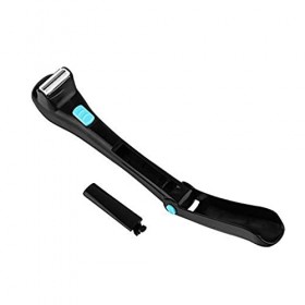 Rasoir électrique pour le dos - Pour homme - Pliable - Outil dépilation - Poignée ergonomique - Pliable à 180 degrés - Sans 