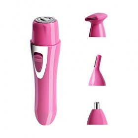 Rasoir électrique 4 en 1 pour femme - Rechargeable par USB - Bikini et Body Trimmer - Tondeuse pour le visage - Tondeuse pour