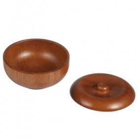 minkissy 1Pc Bol De Rasage Humide Fin Tasse À Raser Bol Porte- De Rasage Bol À Mousse Avec Couvercle Bol En Bois Bol À Mousse