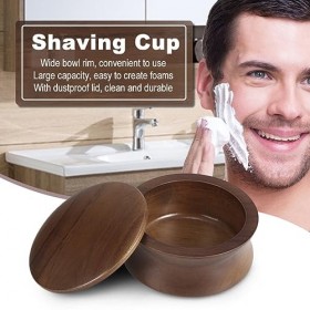 Milisten Bol de rasage en bois pour homme Marron Rasage et Épilation