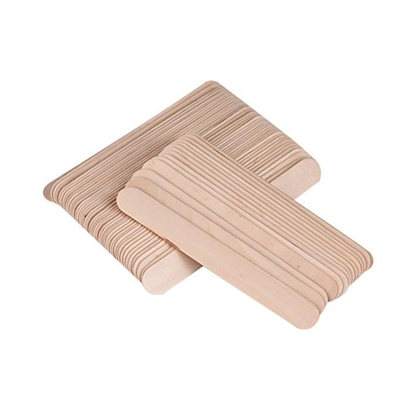 100 pcs/sac épilation à la cire bâton, sans produits chimiques spatule en bois applicateur spatule en bois jetable abaisse-la