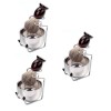 POPETPOP 3 Pièces Brosse À Moustache Brosses À Barbe Rondes Brosse De Toilettage Pour Barbe Support De Blaireau Outil De Soin