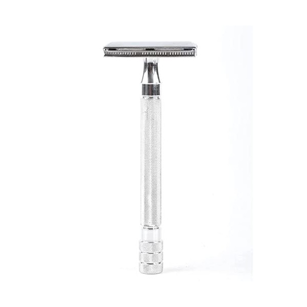 VIPAVA Rasoirs manuels Double Edge Classic Mens Shaving Mild Hair Removal Shaver It With Small Brush Adjustable Safety Razor 