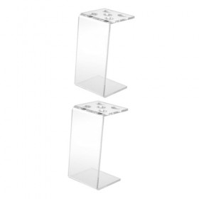 minkissy 2 Pcs Cheveux Décor Cheveux Taquineries Peigne Spa Décor Salon Ciseaux Cas Porte-Ciseaux Rack Ciseaux De Coiffure Ra