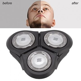Tête de Rasoir, 3 Têtes de Rasoir de Remplacement ABS Tête de Rasoir à Support Complet Tête de Rasoir électrique pour Norelco
