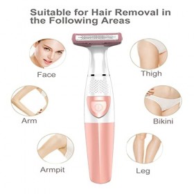 Épilateur électrique pour femmes électrique femmes rasoir visage corps jambe bras bikini tondeuse dame espace privé épilation