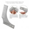 Beard Styling Comb, Mens Shaving Trimming Stencil, Stainless Steel Metal Beard Comb With Built-in Comb Beard Shaping Styling