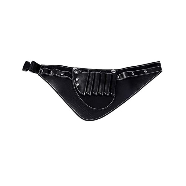 POPETPOP 1Pc Kit De Coiffure Barber Cisailles Titulaire Ciseaux Porte-Ceinture En Cuir Ciseaux Sac Coiffeur Ciseaux En Cuir O