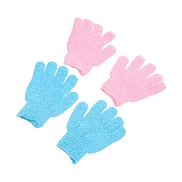 FOMIYES 6 Paires De Gants De Gommage De Bain Mitaines En Térylène De Salle De Bains Gants De Massage Du Gants De Nettoyage De