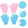 FOMIYES 6 Paires De Gants De Gommage De Bain Mitaines En Térylène De Salle De Bains Gants De Massage Du Gants De Nettoyage De