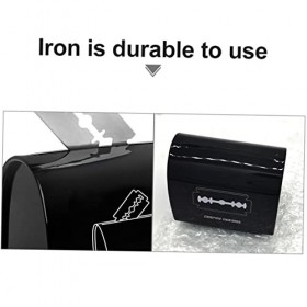 POPETPOP 3 Pcs Lame Boîte De Recyclage Banque Recyclage Rasoir Conteneur Mens Titulaire Lames Stockage Banque Métal Banque Ho