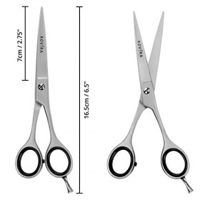Kovira Ciseaux de Coiffure Professionnel - Ciseaux de Coiffeur Longueur Totale 16,5 cm - Ciseaux Cheveux Parfaitement Affûtés