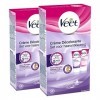 VEET Crème Décolorante Visage et Corps - 2 flacons de 75 ml - Lot de 2