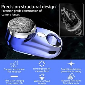 Rasoir électrique Portable Mini-shave éLectrique Portatif Utilisation Humide Et Sèche USB Mini-rasoir Portable Lavable Pour H