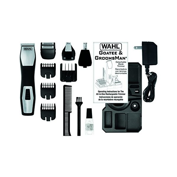 Tondeuse Wahl Groomsman Pro, tondeuse pour hommes, tondeuse à cheveux pour hommes, tondeuse pour oreilles et poils de nez, to