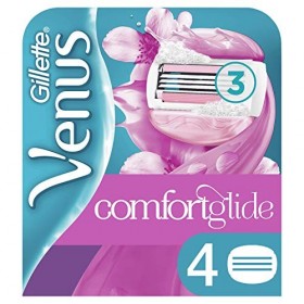 Venus Comfortglide Olaz Spa Breeze Lames de Rasoir Femme, Pas Besoin de Crème de Rasage, Pack de 4 [OFFICIEL]