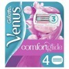 Venus Comfortglide Olaz Spa Breeze Lames de Rasoir Femme, Pas Besoin de Crème de Rasage, Pack de 4 [OFFICIEL]