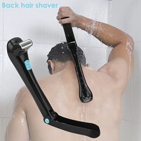 Soapow Rasoir électrique à faire soi-même à long manche pour homme - Rasage humide ou sec