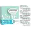 Gillette Venus Smooth Sensitive, Lames de Rasoir Femme, En Douceur Protection de la Peau, 8 Lames de Recharges