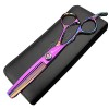 Sharonds 6 pouces Violet Main gauche Ciseaux Barber Ciseaux pour Japon 440 C Acier Ciseaux de coiffure Outil de modelage