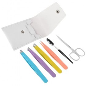 minkissy Ensemble De 18 Pinces À Sourcils Outil DÉpilation Incarné Pince À Sourcils Outil Anti-Tiques Costumes Pour Dames Ou