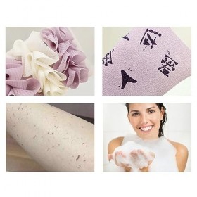 Kisangel 4 Pièces Gants De Bain Douche Bouffée Gant Massage Épurateur Gants Bain Douche Mitaine Bain Lavage Épurateur Gant De