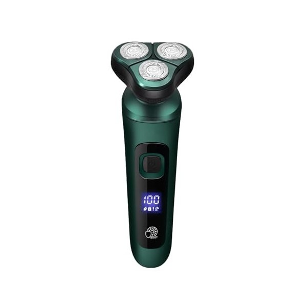 Tondeuse à Barbe Rechargeable USB avec écran LED, Kit de Toilettage Tout-en-un, Coupe Flottante, Lavage de Tout le Corps, Ton