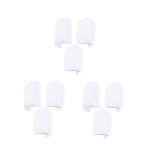 FRCOLOR Lot De 9 Gants De Spa En Microfibre Démaquillants Pour Le Visage Gants De Gommage Pour Le Corps Houppette De Maquilla