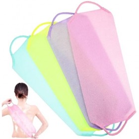 KOMBIUDA 4 Pièces Gant De Toilette Exfoliant Rondelle Arrière Dissolvant De Peaux Mortes Chiffon De Lavage Du Éponges Exfolia